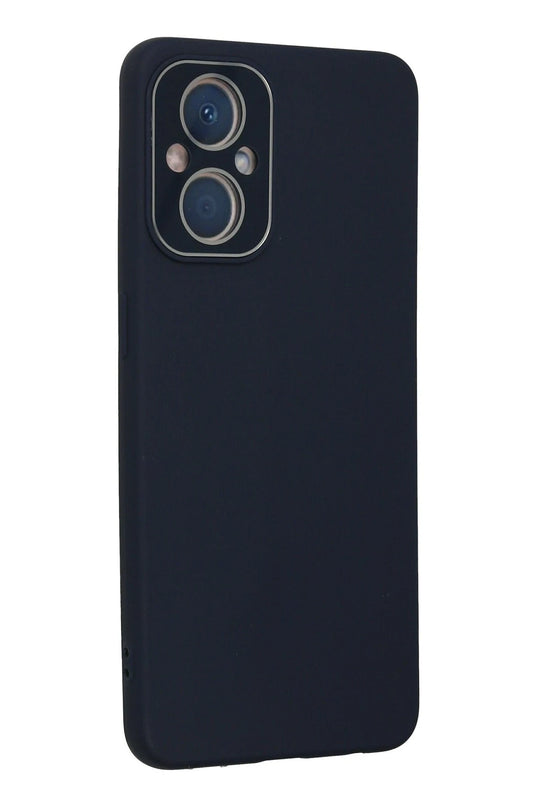 Oppo Reno 7 Lite Lansman Glass Kapak Kılıf - Lacivert 3