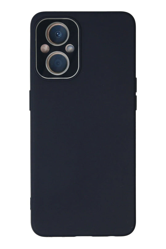 Oppo Reno 7 Lite Lansman Glass Kapak Kılıf - Lacivert