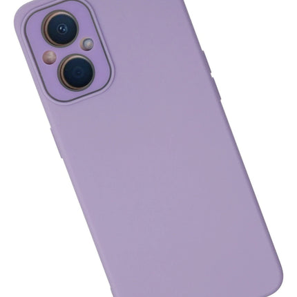Oppo Reno 7 Lite Lansman Glass Kapak Kılıf - Lila 2