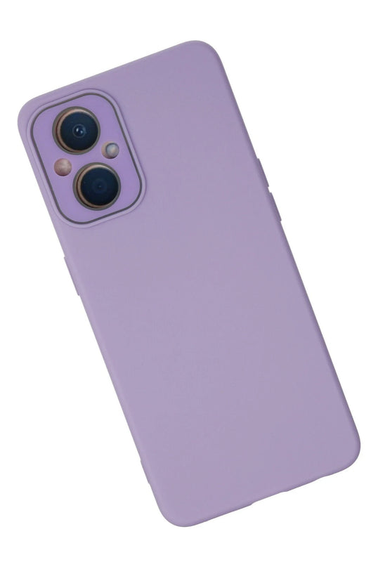 Oppo Reno 7 Lite Lansman Glass Kapak Kılıf - Lila 2