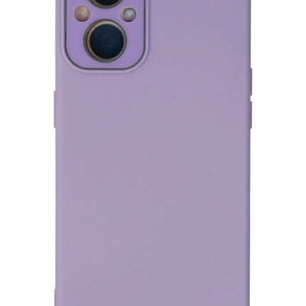 Oppo Reno 7 Lite Lansman Glass Kapak Kılıf - Lila