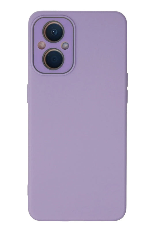 Oppo Reno 7 Lite Lansman Glass Kapak Kılıf - Lila