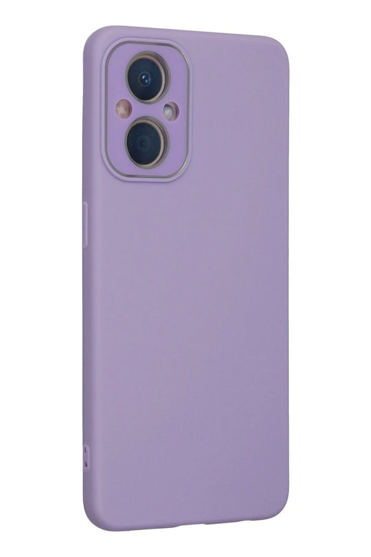 Oppo Reno 7 Lite Lansman Glass Kapak Kılıf - Lila 3