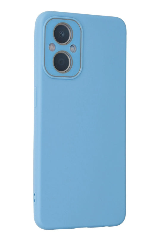 Oppo Reno 7 Lite Lansman Glass Kapak Kılıf - Mavi 3
