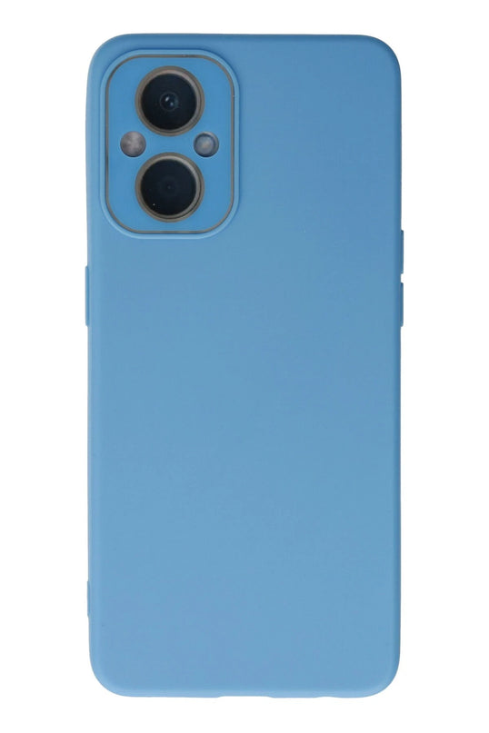 Oppo Reno 7 Lite Lansman Glass Kapak Kılıf - Mavi