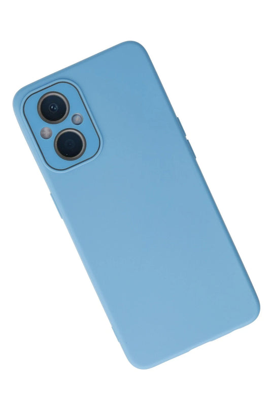 Oppo Reno 7 Lite Lansman Glass Kapak Kılıf - Mavi 2