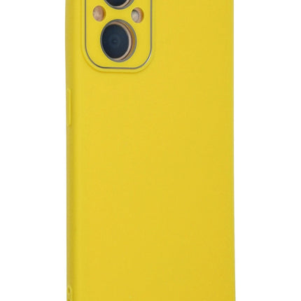Oppo Reno 7 Lite Lansman Glass Kapak Kılıf - Sarı 3