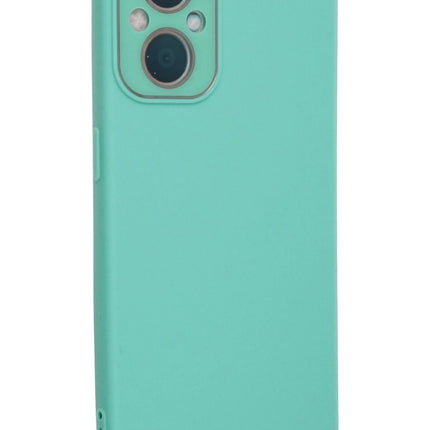 Oppo Reno 7 Lite Lansman Glass Kapak Kılıf - Turkuaz 2
