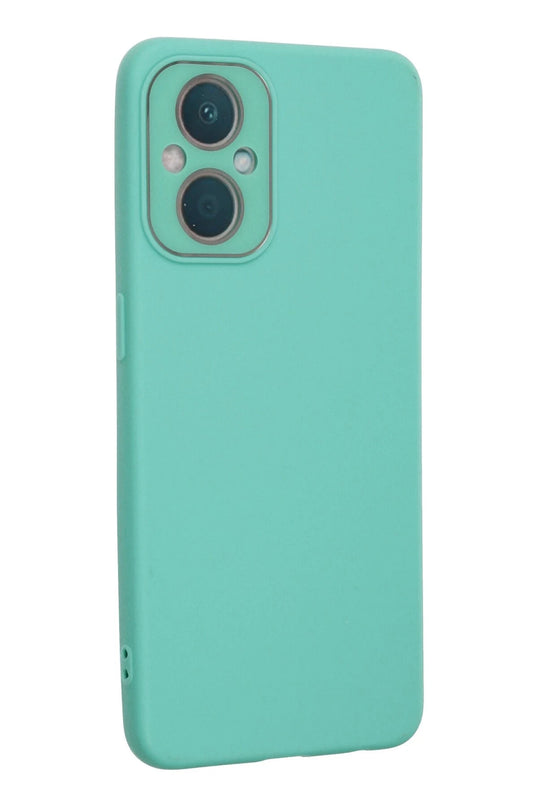 Oppo Reno 7 Lite Lansman Glass Kapak Kılıf - Turkuaz 2
