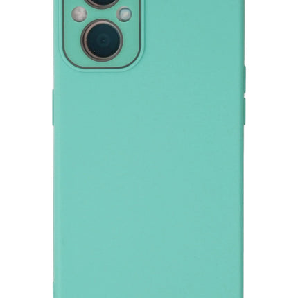 Oppo Reno 7 Lite Lansman Glass Kapak Kılıf - Turkuaz
