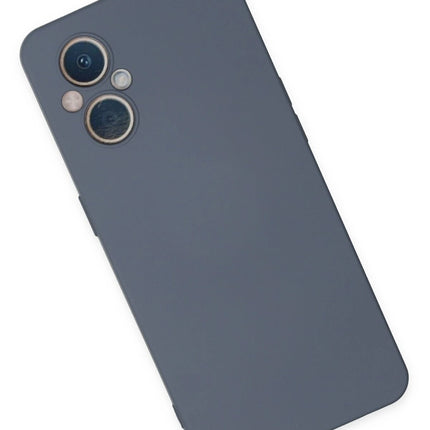 Oppo Reno 7 Lite Nano içi Kadife Silikon Kılıf - Gri 2