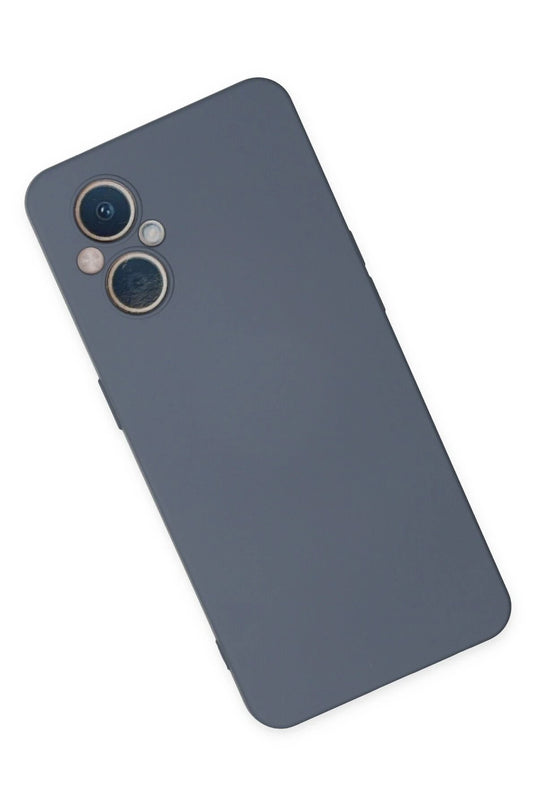 Oppo Reno 7 Lite Nano içi Kadife Silikon Kılıf - Gri 2