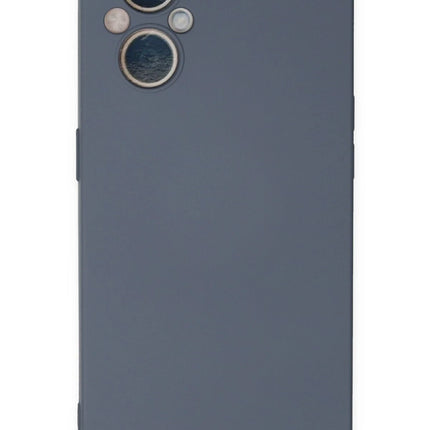 Oppo Reno 7 Lite Nano içi Kadife Silikon Kılıf - Gri