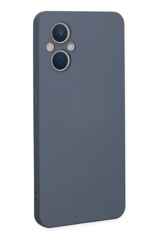 Oppo Reno 7 Lite Nano içi Kadife Silikon Kılıf - Gri 3