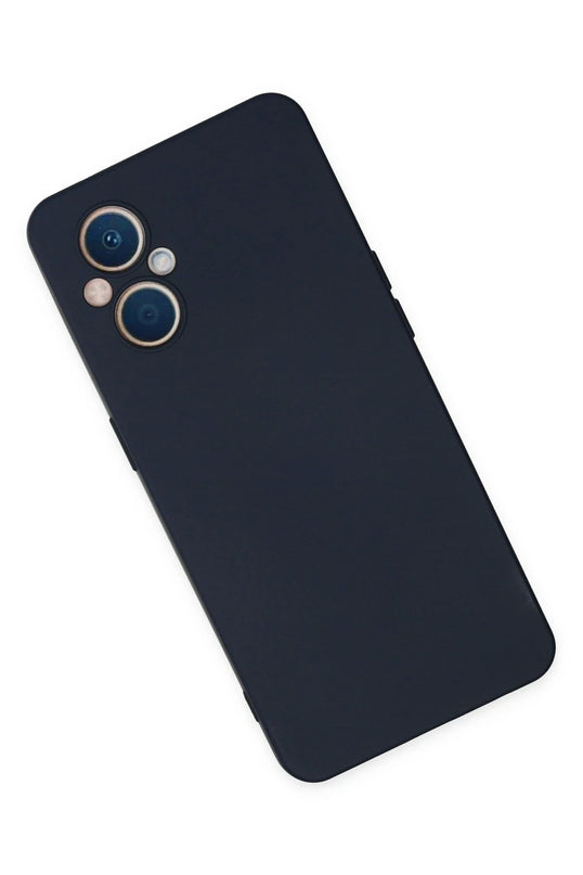 Oppo Reno 7 Lite Nano içi Kadife Silikon Kılıf - Lacivert 2