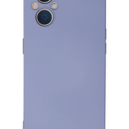 Oppo Reno 7 Lite Nano içi Kadife Silikon Kılıf - Lila