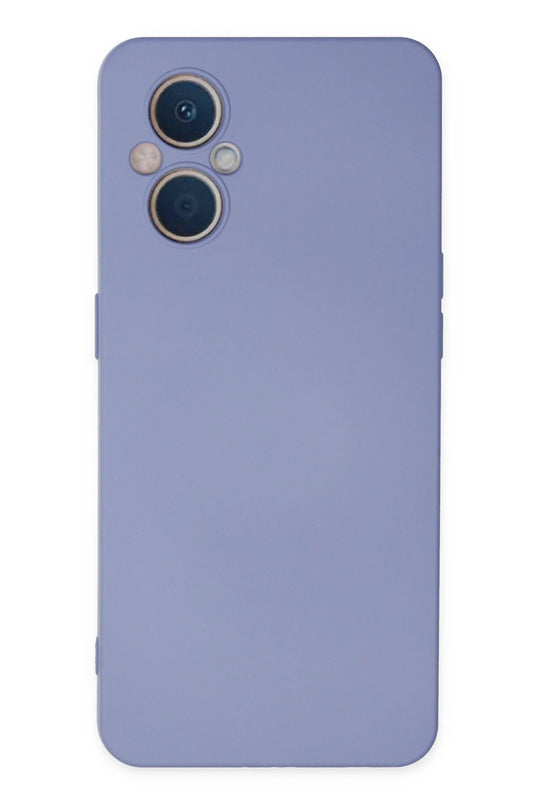 Oppo Reno 7 Lite Nano içi Kadife Silikon Kılıf - Lila