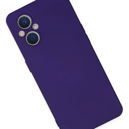 Oppo Reno 7 Lite Nano içi Kadife Silikon Kılıf - Mor 2