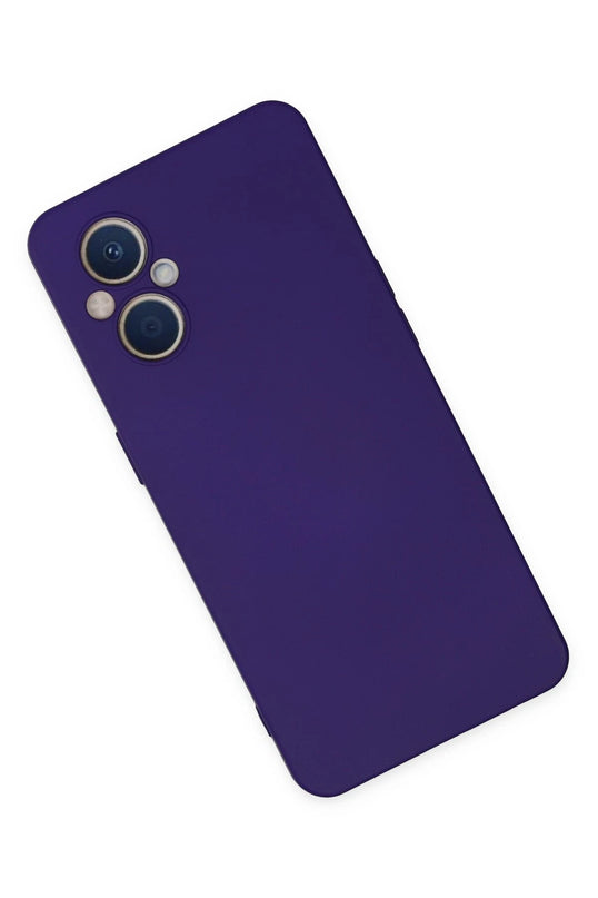 Oppo Reno 7 Lite Nano içi Kadife Silikon Kılıf - Mor 2