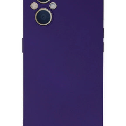 Oppo Reno 7 Lite Nano içi Kadife Silikon Kılıf - Mor