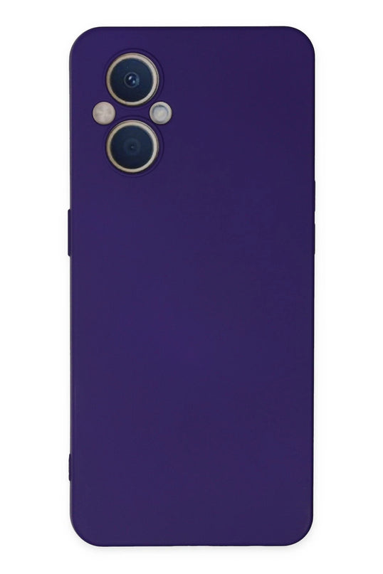 Oppo Reno 7 Lite Nano içi Kadife Silikon Kılıf - Mor