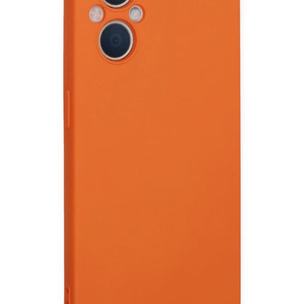 Oppo Reno 7 Lite Nano içi Kadife Silikon Kılıf - Turuncu 3