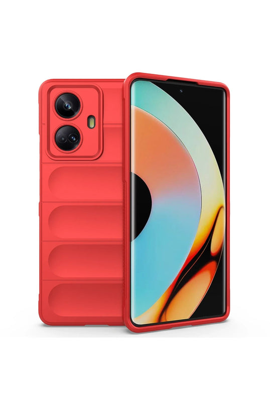 Realme 10 Pro 5G Optimum Silikon Kılıf - Kırmızı