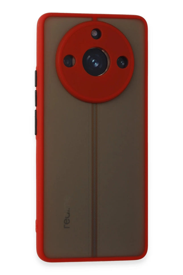 Realme 11 Pro Montreal Silikon Kapak Kılıf - Kırmızı