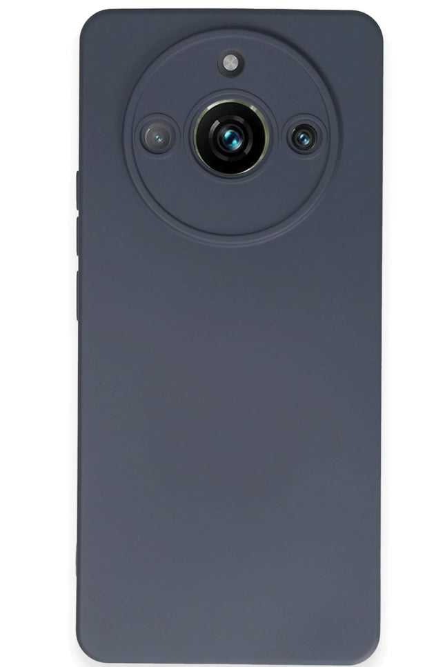 Realme 11 Pro Nano içi Kadife Silikon Kılıf - Gri