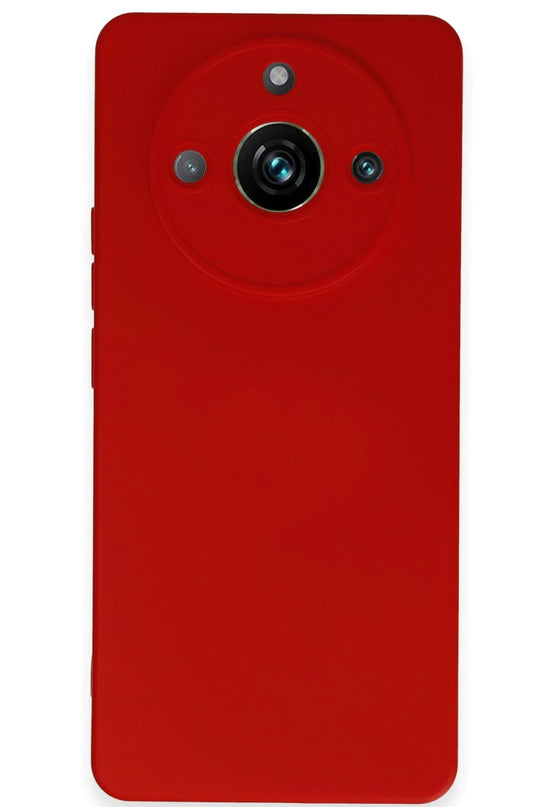 Realme 11 Pro Nano içi Kadife Silikon Kılıf - Kırmızı