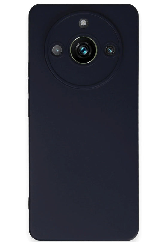 Realme 11 Pro Nano içi Kadife Silikon Kılıf - Lacivert