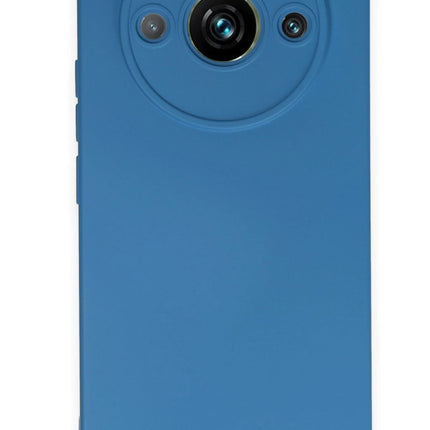 Realme 11 Pro Nano içi Kadife Silikon Kılıf - Mavi