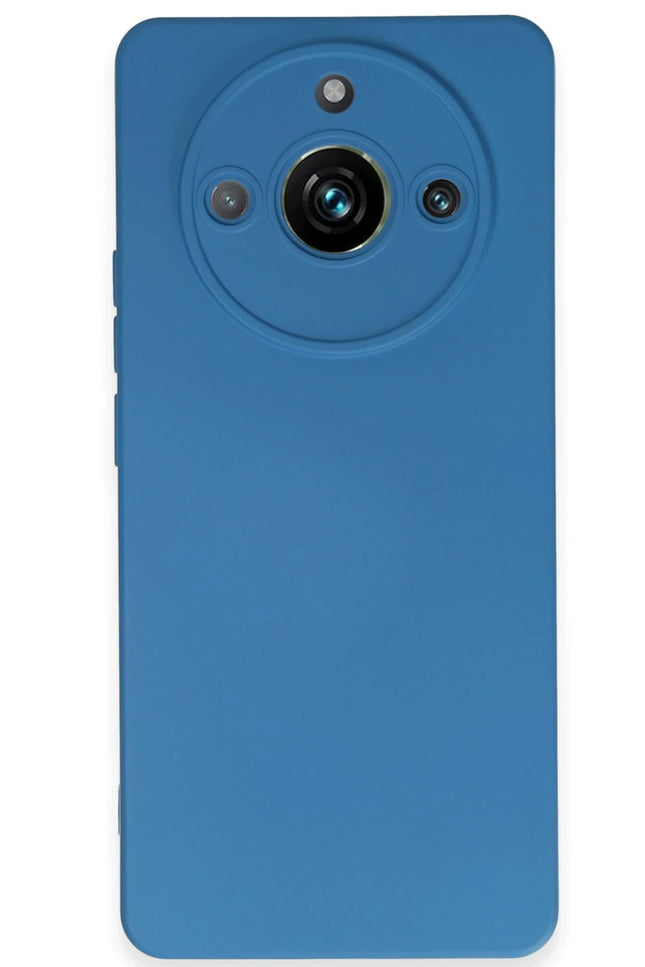 Realme 11 Pro Nano içi Kadife Silikon Kılıf - Mavi