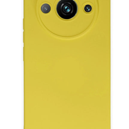 Realme 11 Pro Nano içi Kadife Silikon Kılıf - Sarı