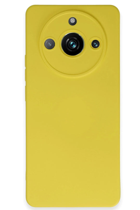 Realme 11 Pro Nano içi Kadife Silikon Kılıf - Sarı