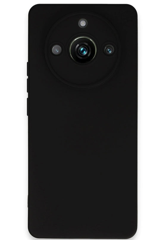 Realme 11 Pro Nano içi Kadife Silikon Kılıf - Siyah