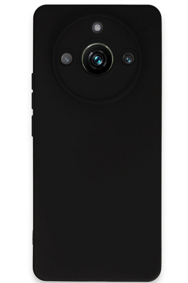 Realme 11 Pro Nano içi Kadife Silikon Kılıf - Siyah