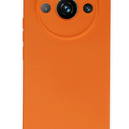 Realme 11 Pro Nano içi Kadife Silikon Kılıf - Turuncu