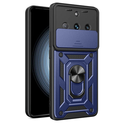 Realme 11 Pro Pars Lens Yüzüklü Silikon Kılıf - Lacivert