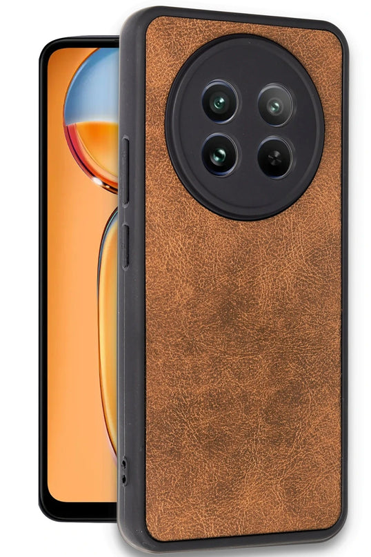 Realme 12 5G Aras Deri Kapak Kılıf - Taba 2