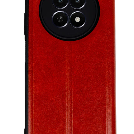 Realme 12 5G Flip Cover Kılıf - Kırmızı 2