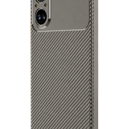 Realme 12 Lite Auto Focus Karbon Kapak Kılıf - Gri 3
