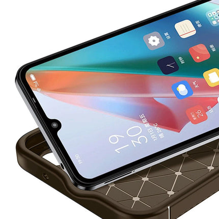 Realme 12 Lite Auto Focus Karbon Kapak Kılıf - Kahverengi 2