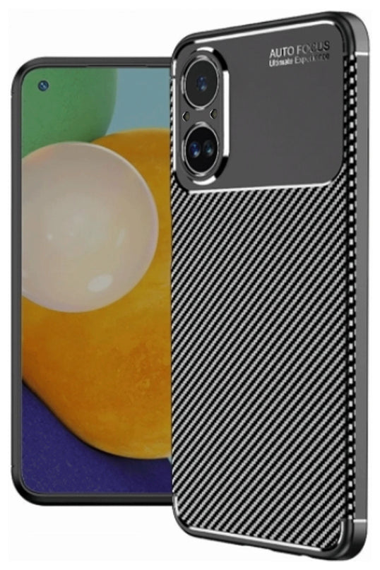 Realme 12 Lite Auto Focus Karbon Kapak Kılıf - Siyah