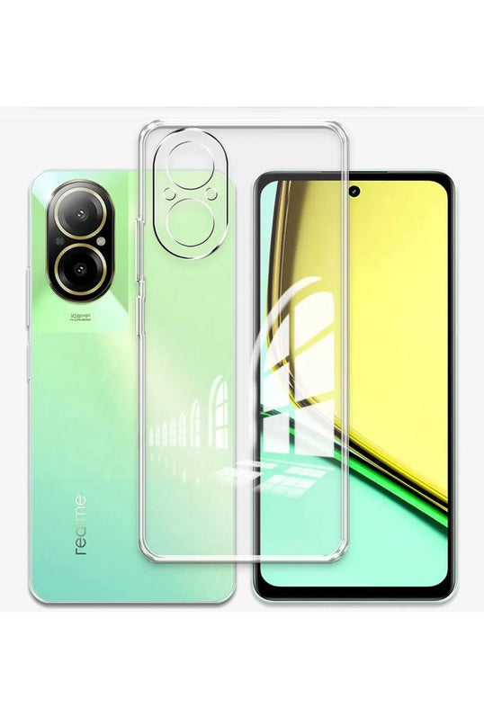 Realme 12 Lite Lüx Şeffaf Silikon Kılıf 3