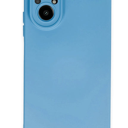 Realme 12 Lite Nano içi Kadife Silikon Kılıf - Mavi