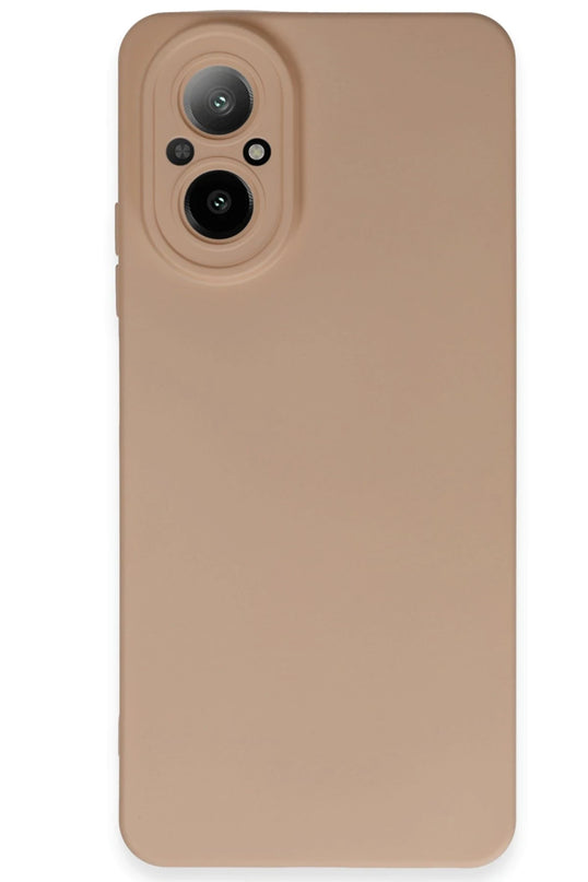 Realme 12 Lite Nano içi Kadife Silikon Kılıf - Pudra