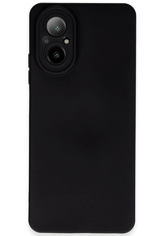 Realme 12 Lite Nano içi Kadife Silikon Kılıf - Siyah