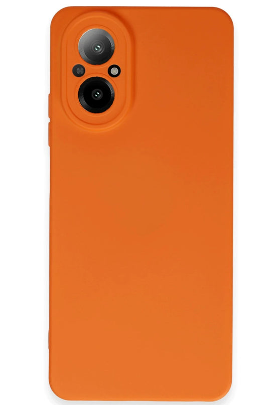 Realme 12 Lite Nano içi Kadife Silikon Kılıf - Turuncu