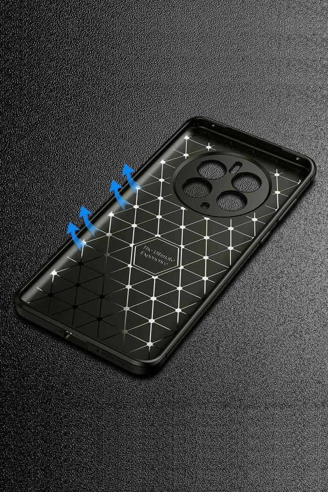 Realme 12 Pro Plus Auto Focus Karbon Kapak Kılıf - Gri 2
